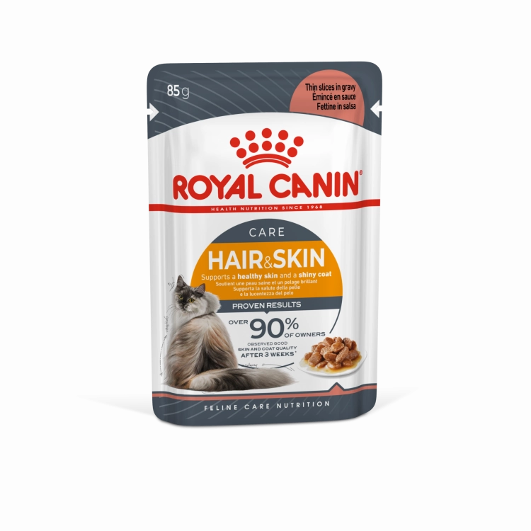 Royal Canin Wet Food - Hair & Skin with Gravy (Intense Beauty) - 85g Pouch