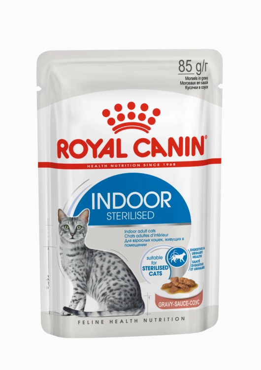 Royal Canin Wet Food - Indoor in Gravy (85G Pouch)