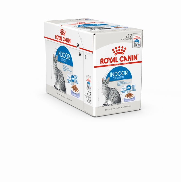 Royal Canin Wet Food - Indoor Jelly (12 X 85G Pouches)