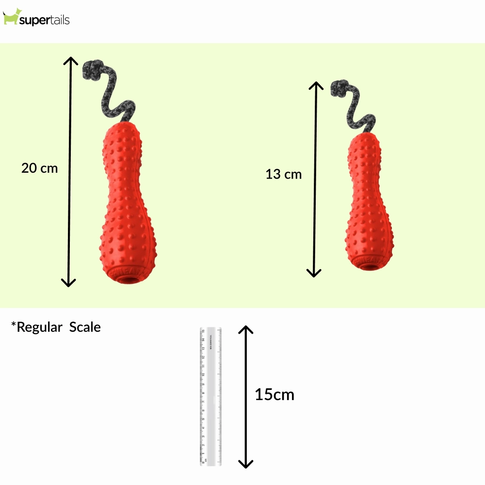 Ruffwear Gourdo Rubber Throw Toy for Dogs (Sockeye Red)