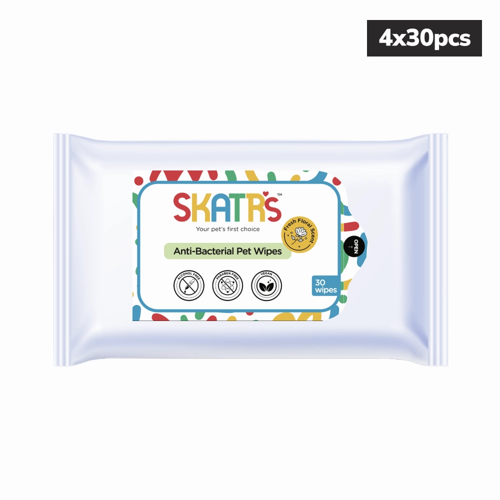 Skatrs Antibacterial Cleaning Wipes for Dogs and Cats