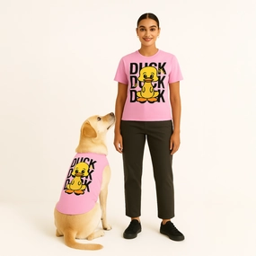 Skatrs Duck Duck Duck Cotton T shirt for Dogs and Cats