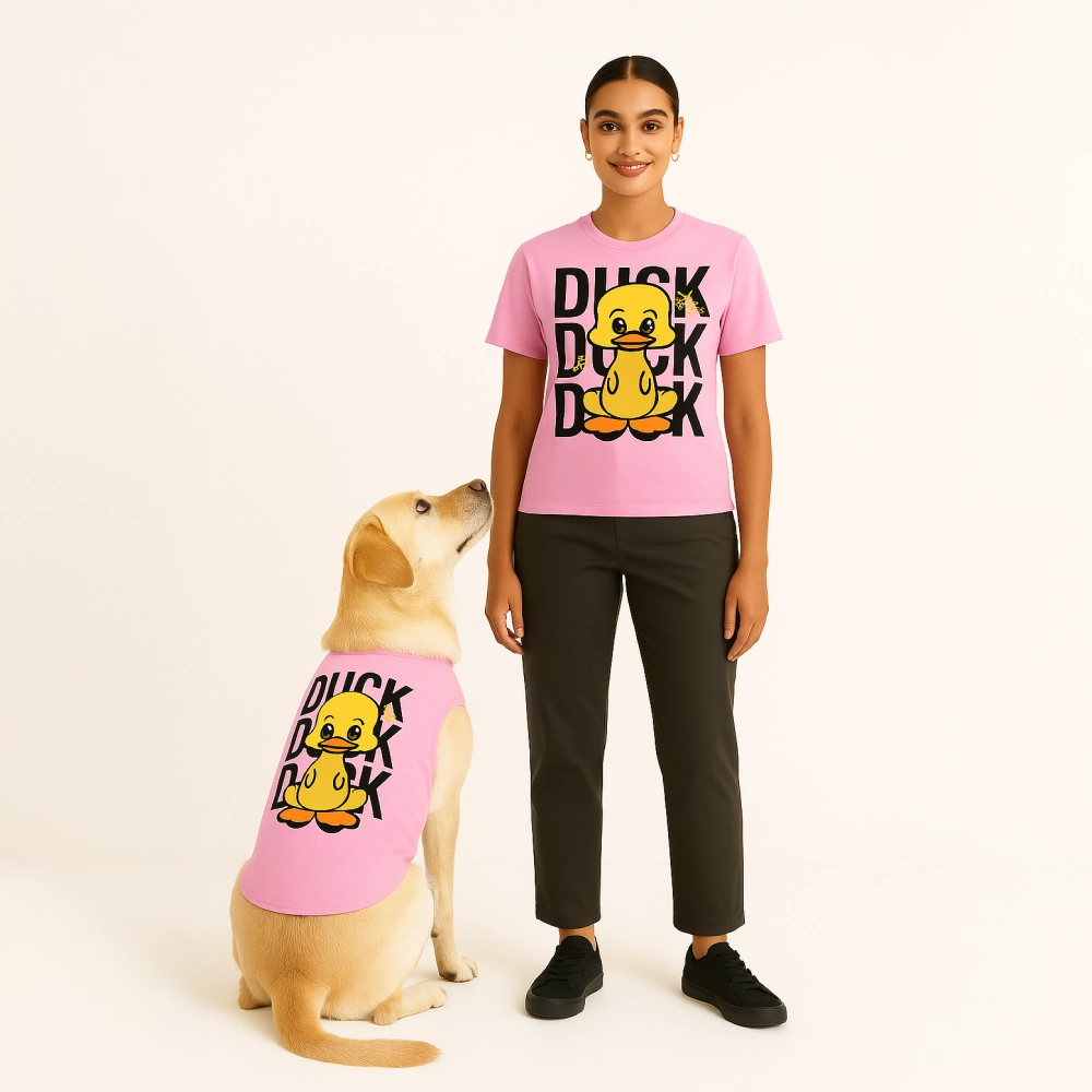 Skatrs Duck Duck Duck Cotton T shirt for Dogs and Cats