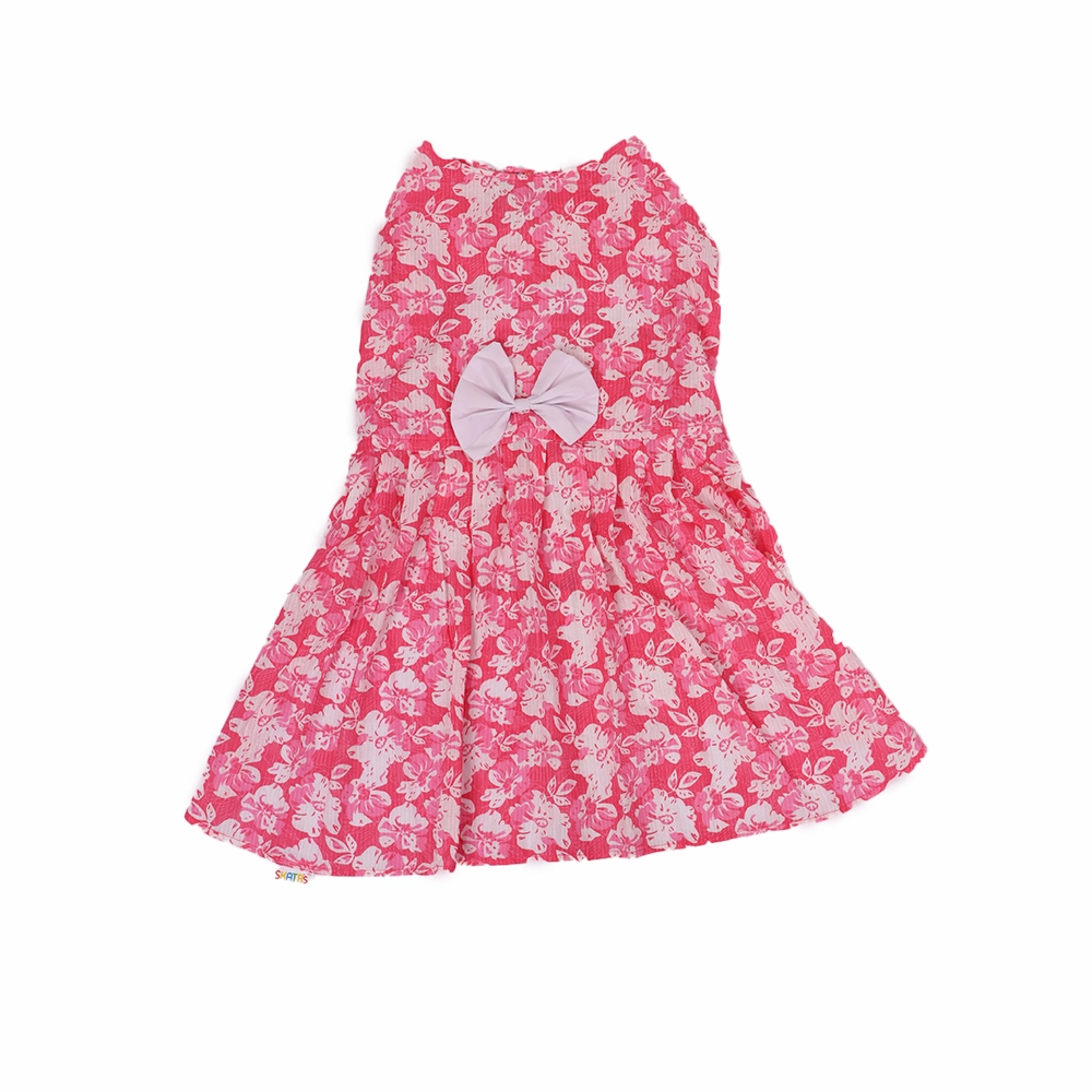 Skatrs Floral Grace Dress for Dogs and Cats (Pink)