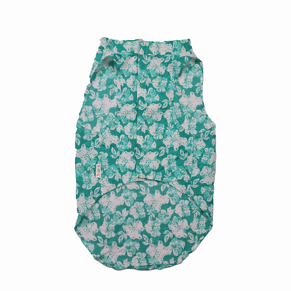 Skatrs Floral Grace Kurta for Dogs and Cats (Blue)