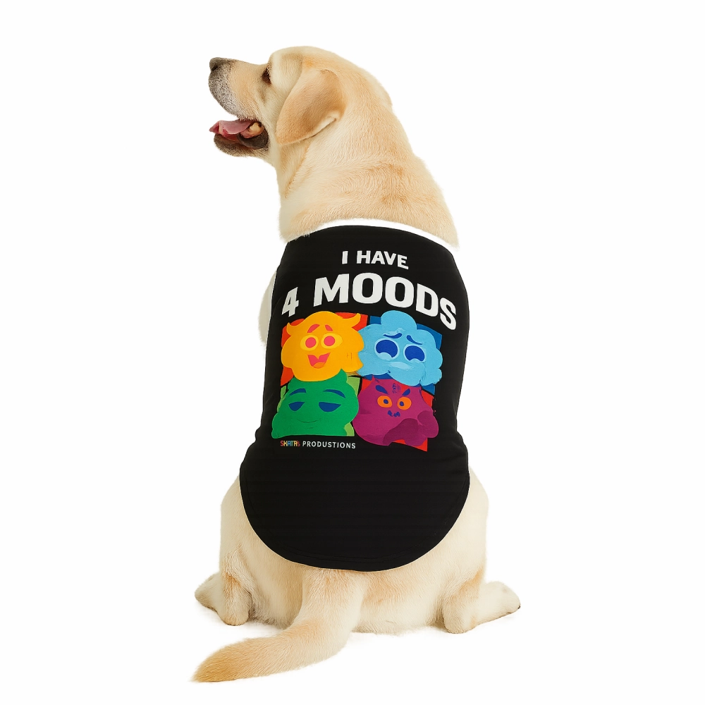 Skatrs Moody Cotton T shirt for Dogs and Cats