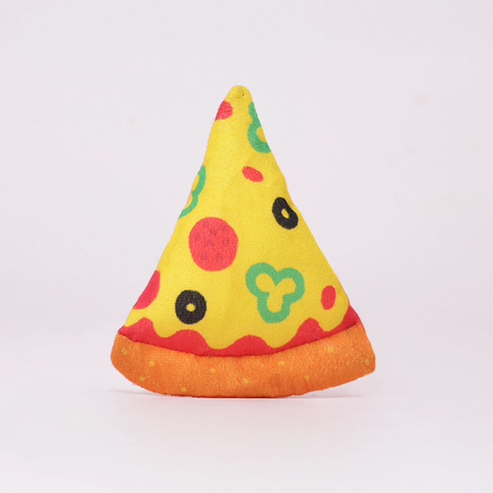 Skatrs Pizza Plush Toy for Dogs and Cats