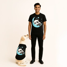 Skatrs Sleeping Panda Cotton T shirt for Dogs and Cats