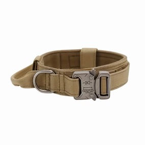 Tactical Dog Collar - Khaki - (M)