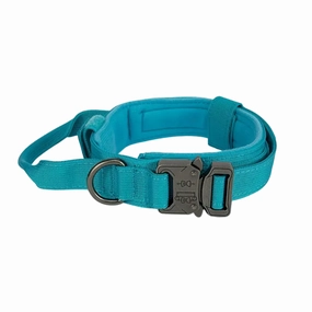 Tactical Dog Collar - Turquois  - (M)