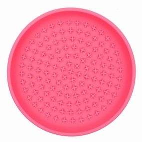 Talking Dog Club Lickables Licking Bowls for Dogs and Cats (Pink)