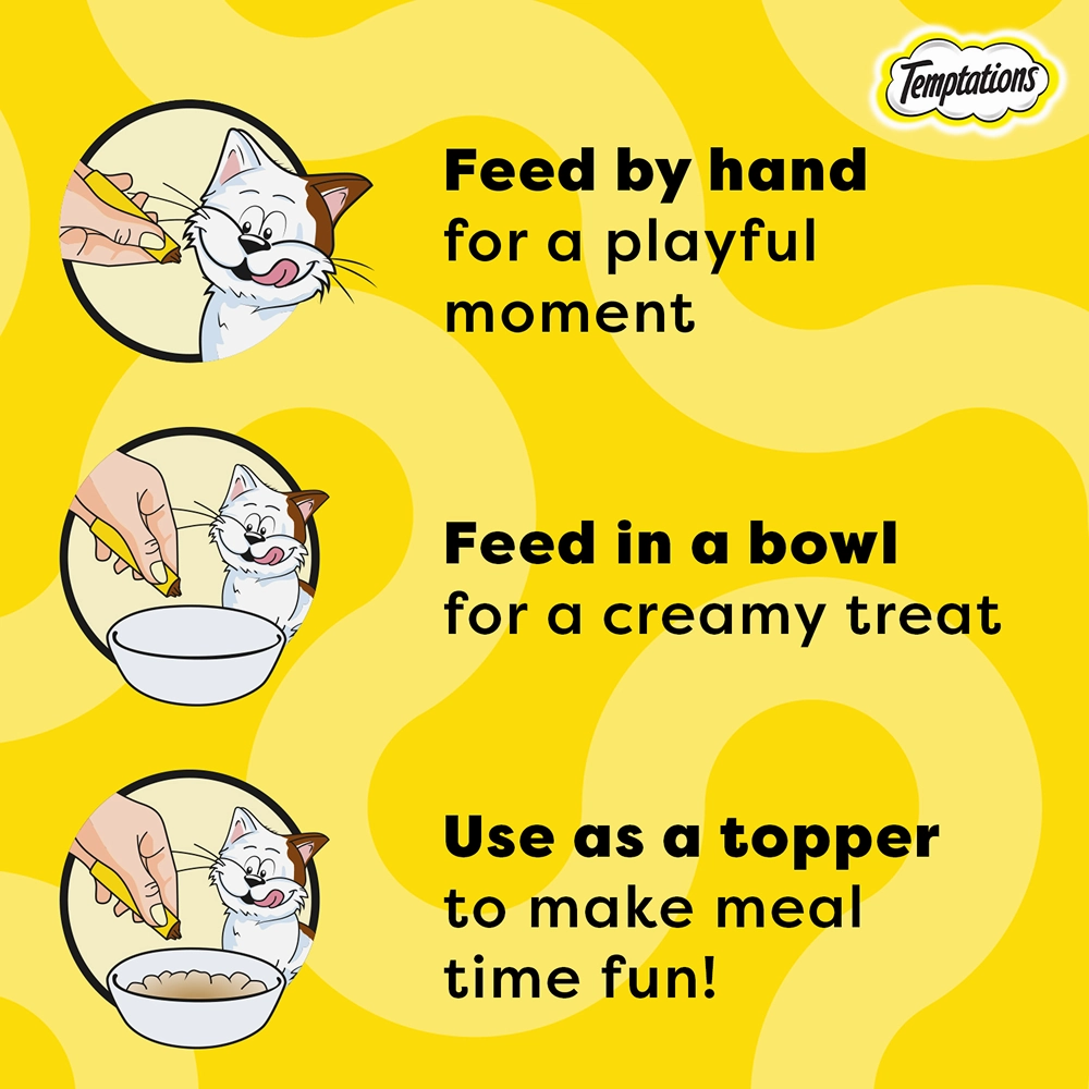 Temptations Creamy Purrrr ee Chicken & Tuna Cat Treats