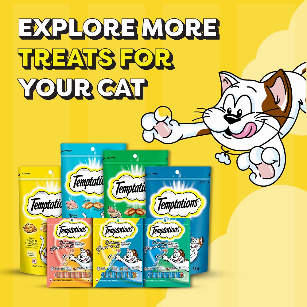 Temptations Creamy Purrrr ee Chicken & Tuna Cat Treats