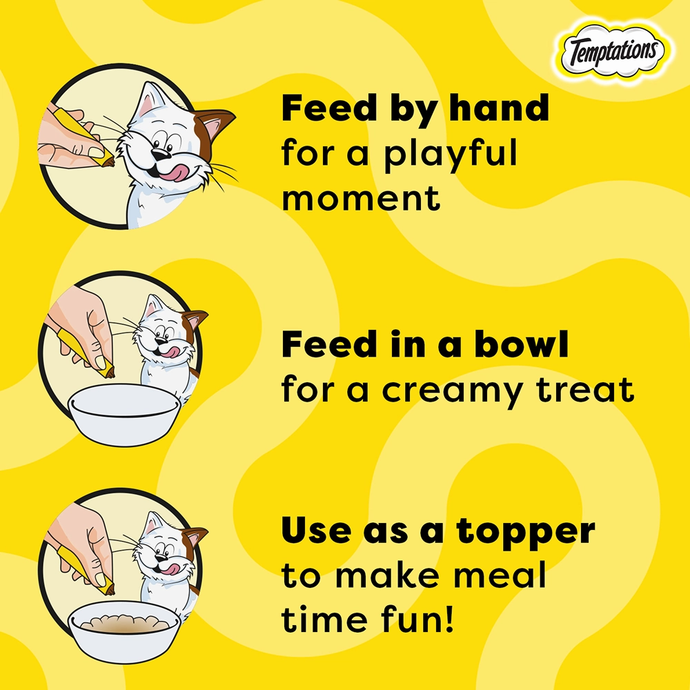 Temptations Creamy Purrrr ee Chicken & Tuna Cat Treats