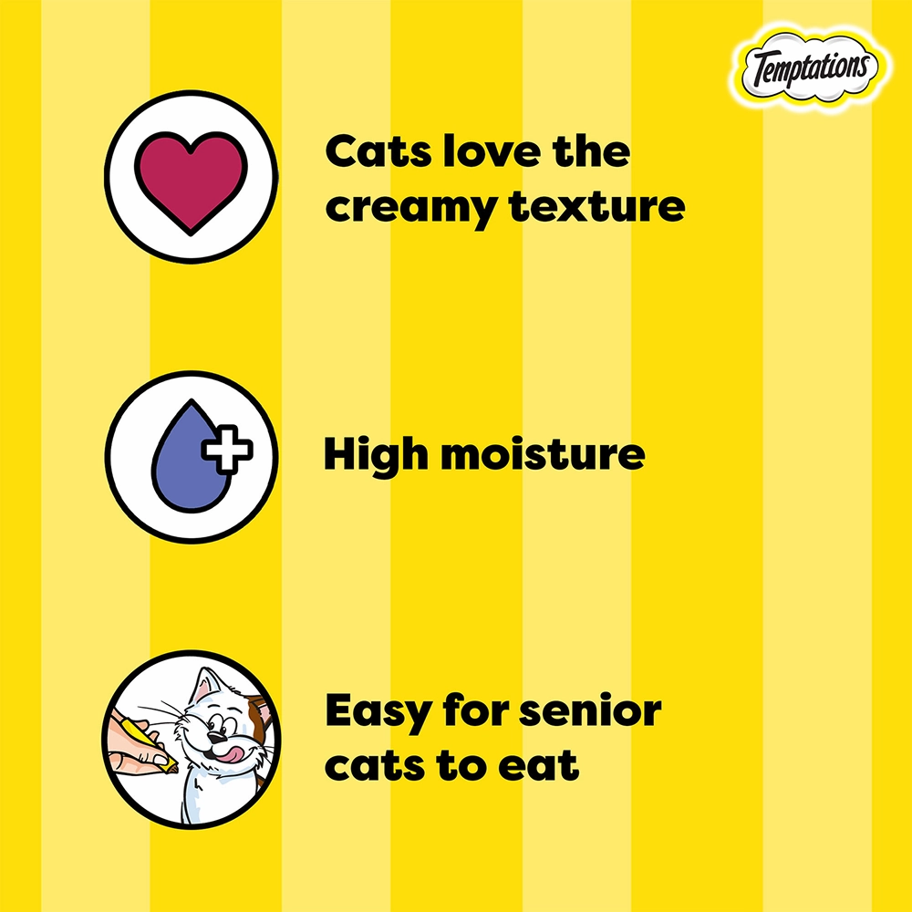 Temptations Creamy Purrrr ee Chicken & Tuna Cat Treats