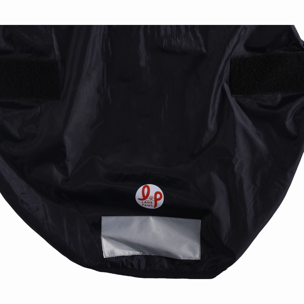 The Drizzle Deflector - Adjustable & Reflective Raincoat for Dogs by Lana Paws  (Navy Blue Solid)