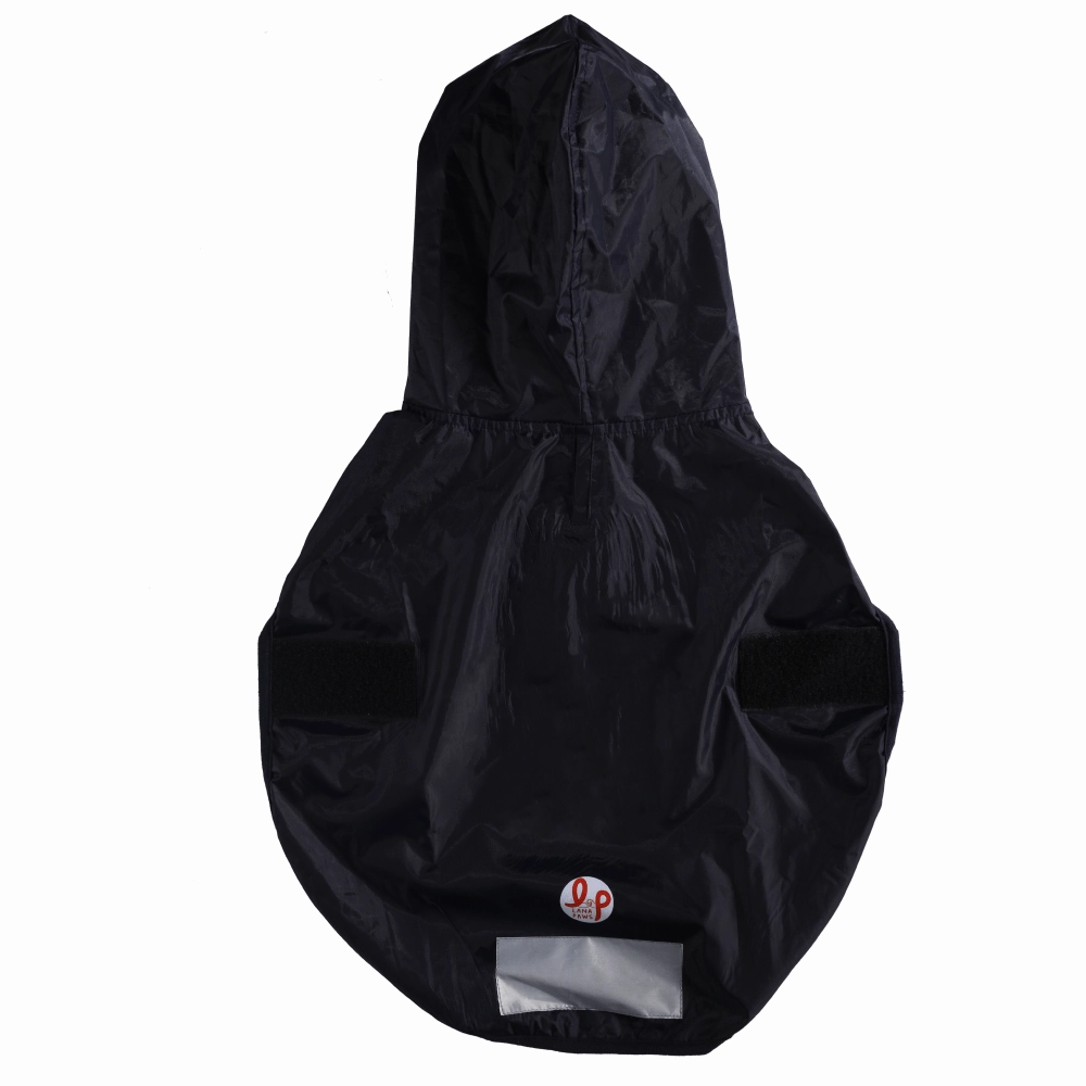 The Drizzle Deflector - Adjustable & Reflective Raincoat for Dogs by Lana Paws  (Navy Blue Solid)