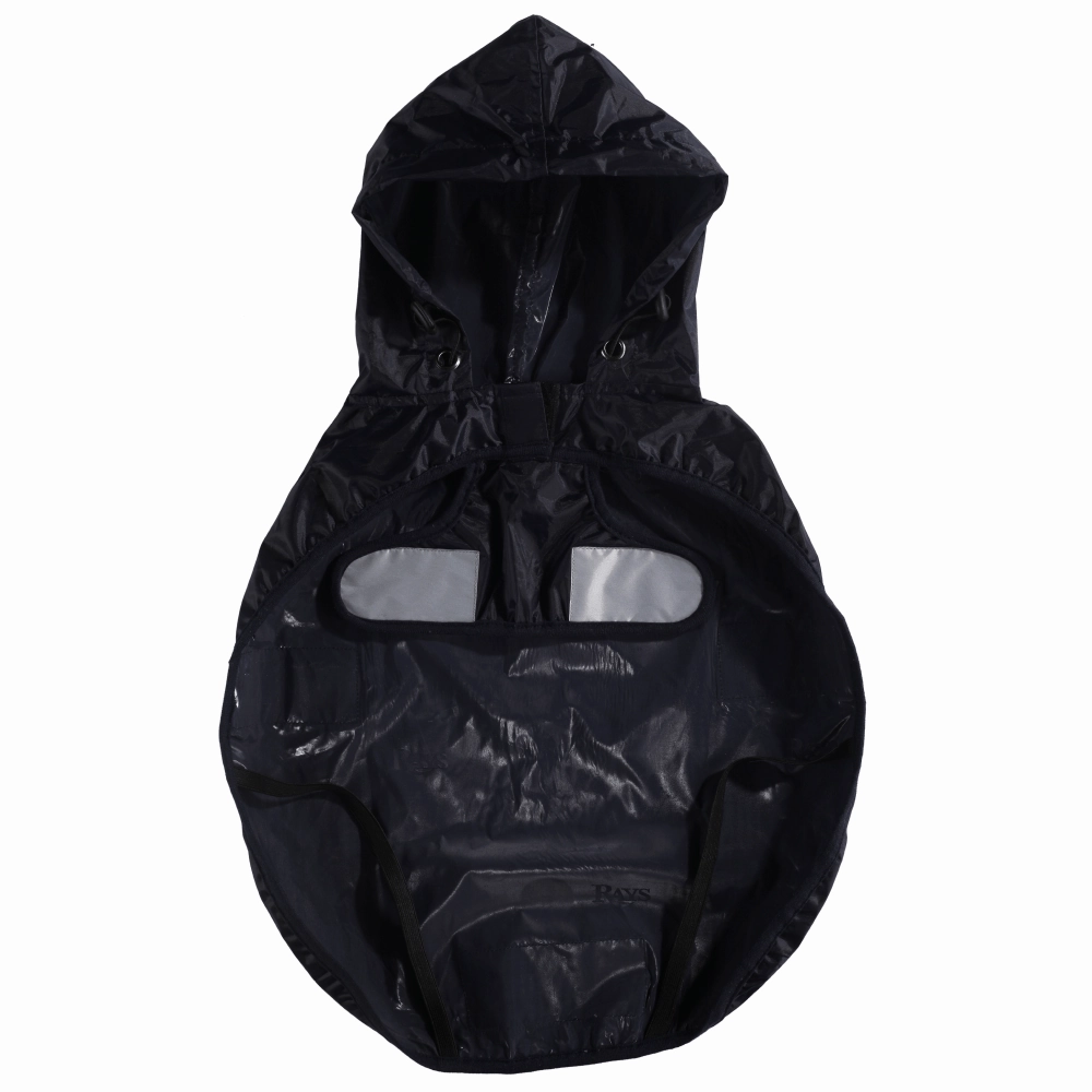 The Drizzle Deflector - Adjustable & Reflective Raincoat for Dogs by Lana Paws  (Navy Blue Solid)