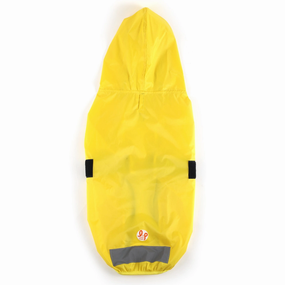 The Drizzle Deflector - Adjustable & Reflective Raincoat for Dogs by Lana Paws (Solid Yellow)