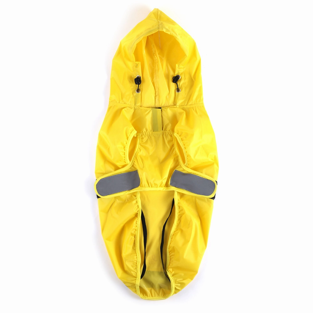 The Drizzle Deflector - Adjustable & Reflective Raincoat for Dogs by Lana Paws (Solid Yellow)