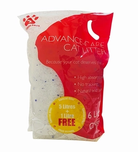 Thunder Paws Advance Care Non-Clumping Crystal Cat Litter 5 1 Litre FREE