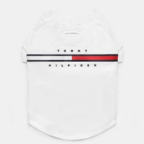 Tommy Hilfiger Heritage Tino Tshirt for Dogs (Optic White)