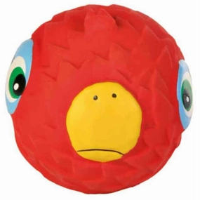 Trixie Animal Faces Latex Ball Toy for Dogs (Red)