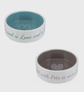Trixie Pet's Home Ceramic Bowl for Dogs - 800ml - Taupe