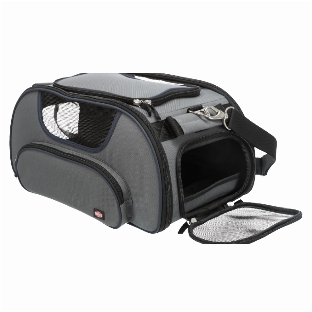 Trixie Wings Airline Carrier for Pets (Grey/Blue)