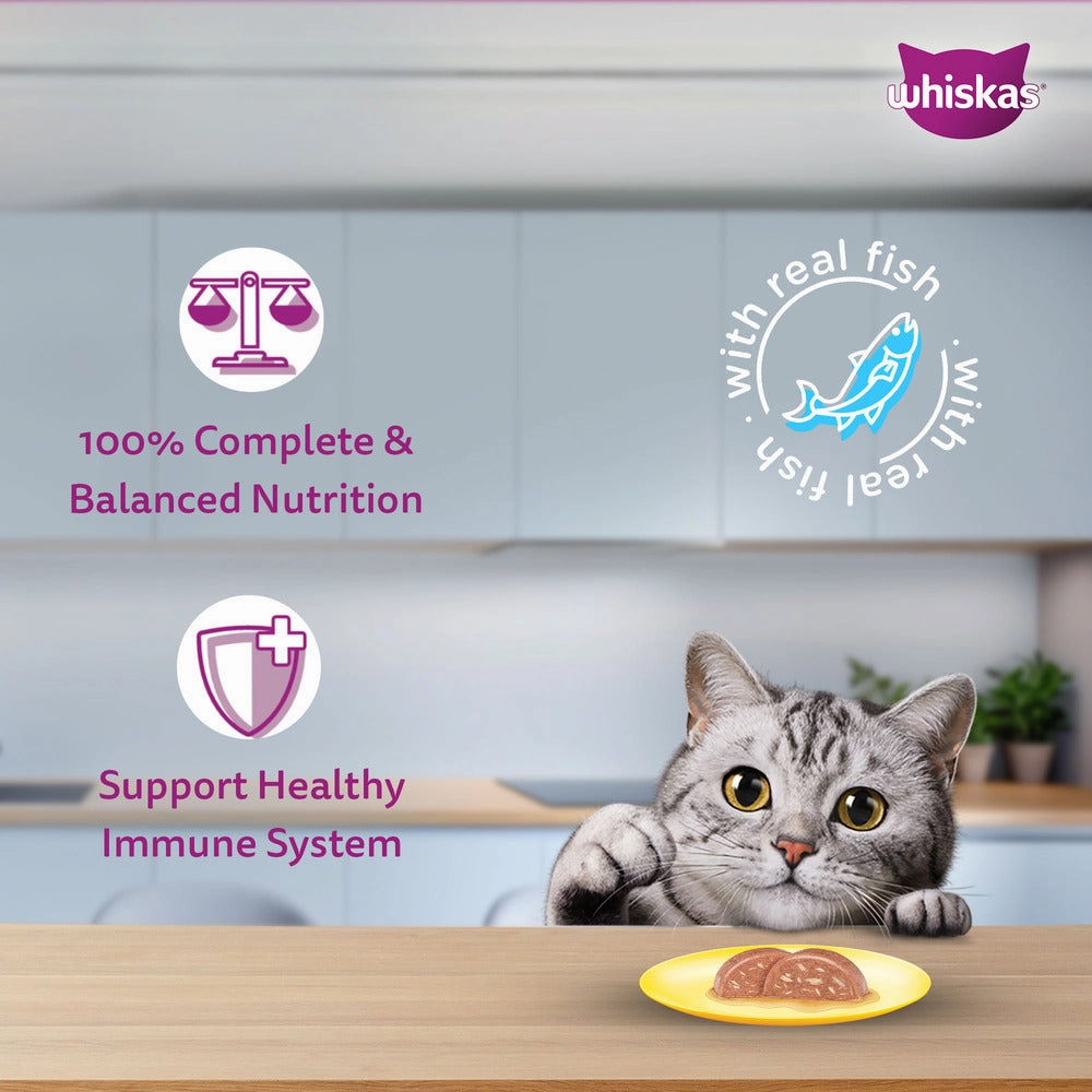 Whiskas Tuna & White Fish Adult (1  Years) Cat Wet Food