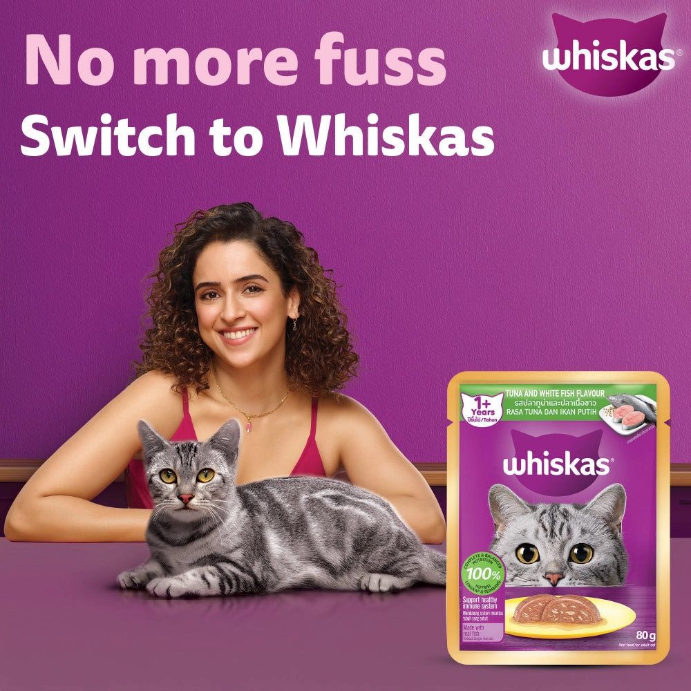 Whiskas Tuna & White Fish Adult (1  Years) Cat Wet Food